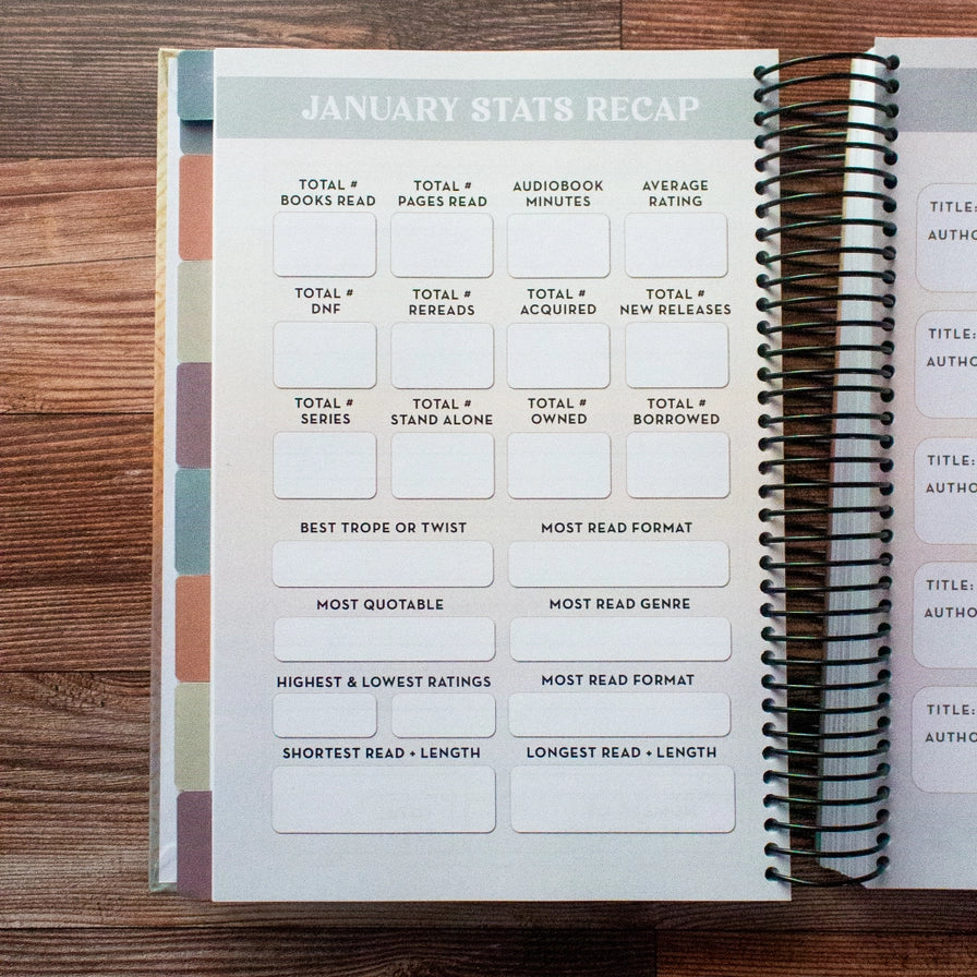 2025 Reading Tracker/Journal