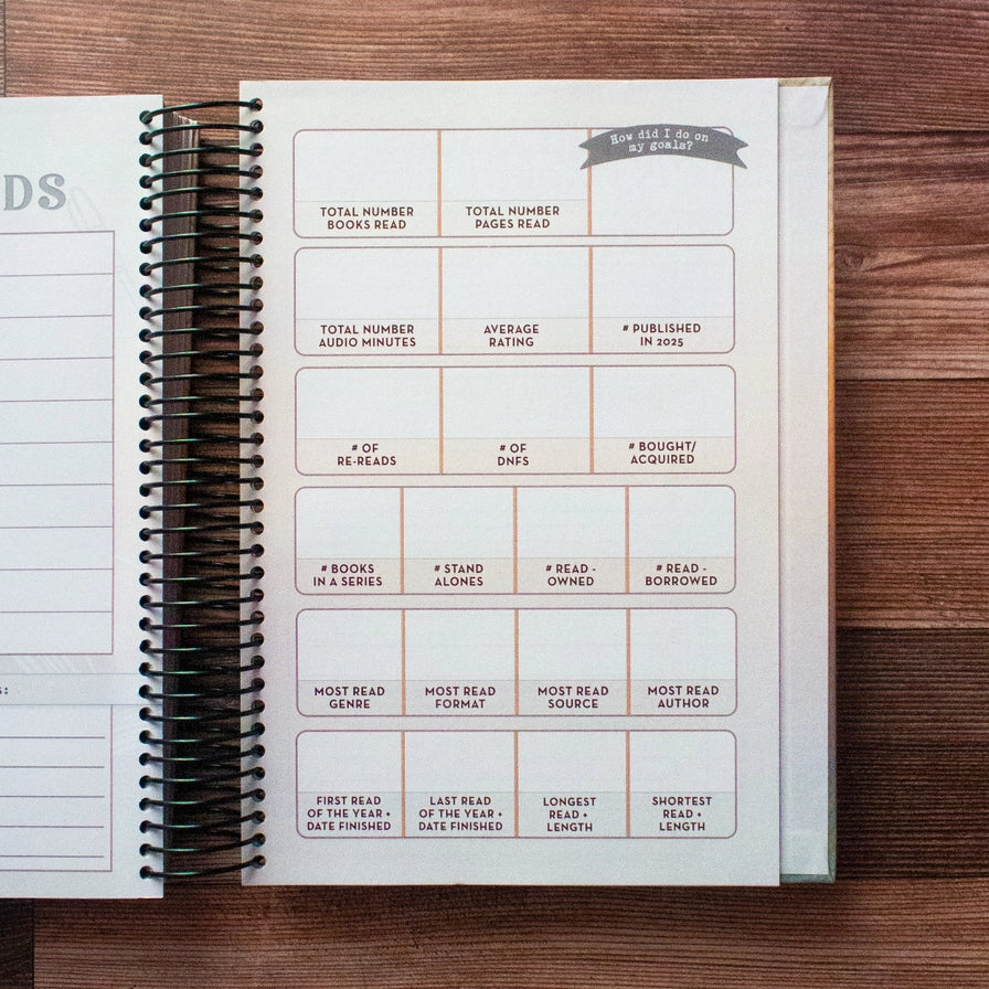 2025 Reading Tracker/Journal