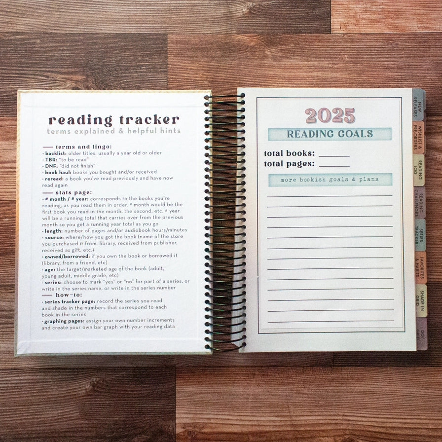 2025 Reading Tracker/Journal